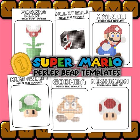 Super Mario Perler Bead Designs Etsy