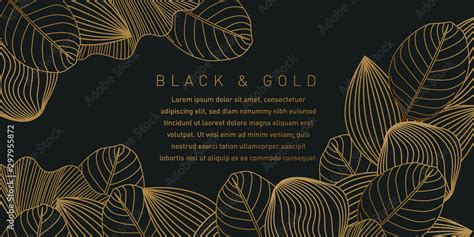 Black and Gold Pattern Background Stock Vector | Adobe Stock