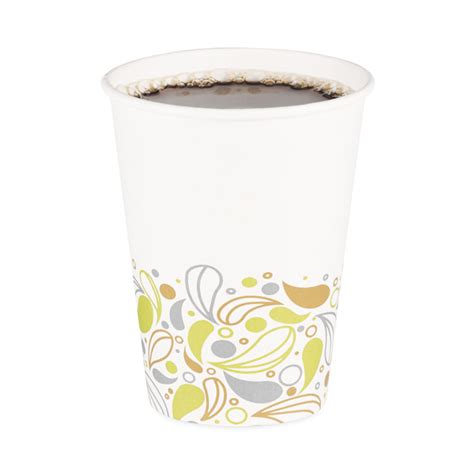 BoardwalkDeerfield Printed Paper Hot Cups 12 Oz 50 Sleeve 20 Sleeves Carton Boardwalk