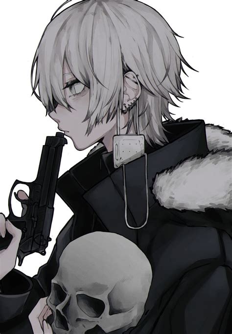 Anime Boy With Gun