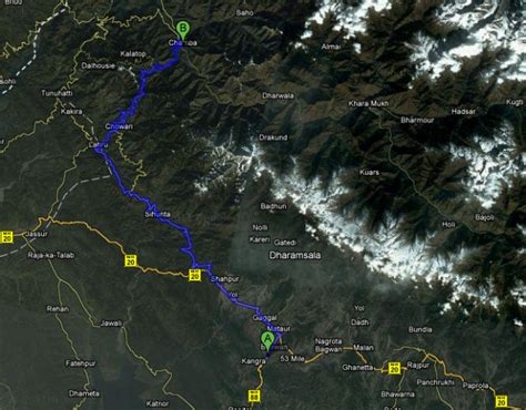 Route Map Chamba Rumal