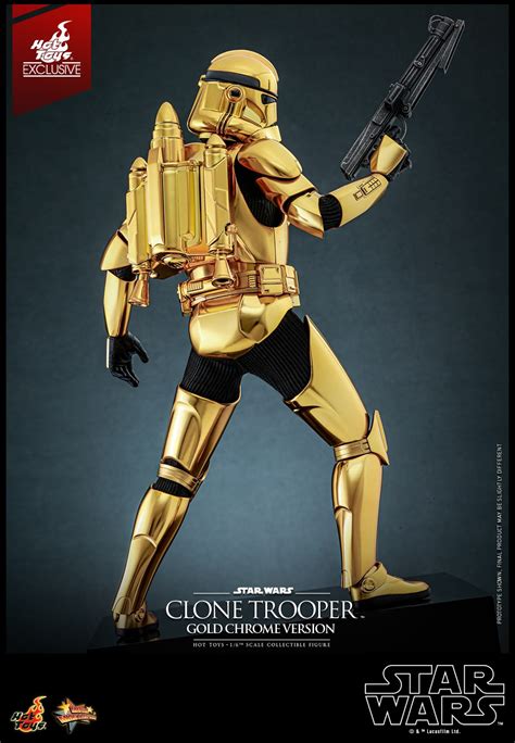 Hot Toys Debuts Exclusive Star Wars Gold Chrome Clone Trooper