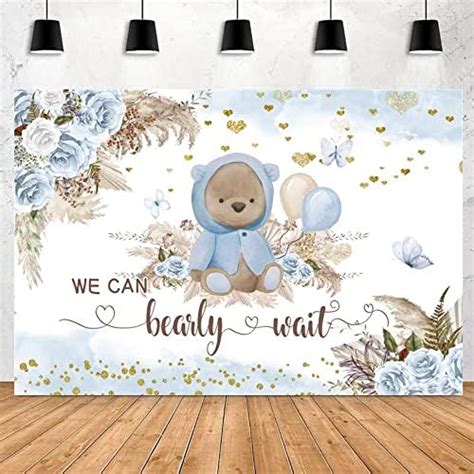 Amazon Avezano Boho Bear Baby Shower Backdrop For Boy S Party