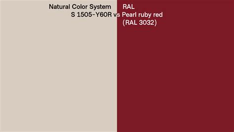 Natural Color System S Y R Vs Ral Pearl Ruby Red Ral Side