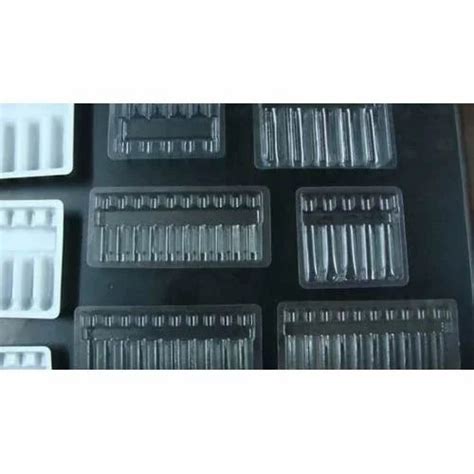 White Transaparent HIPS PVC PET Ampoule Blister Packaging Trays At