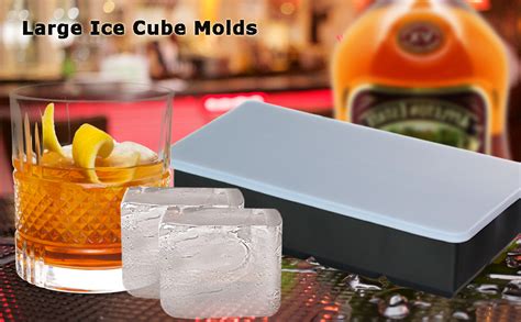 Amazon TeQable Premium Large Ice Cube Tray Big 2 Inch Square