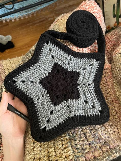 Crochet Star Bag In 2024 Crochet Business Crochet Design Pattern