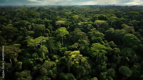 nature amazonian canopy incredible illustration amazon jungle, green ...