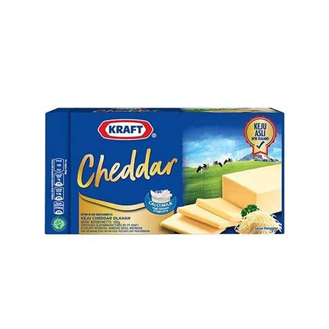 Jual Kraft Cheese Cheddar Block 165 Gr Keju Di Seller Hypermart