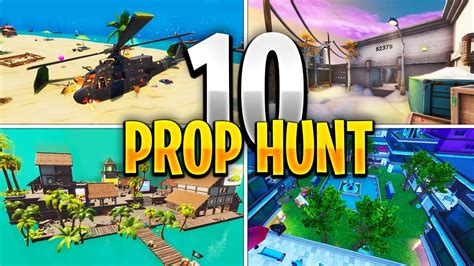 Les Meilleures Cartes Prop Hunt De Fortnite Youtube