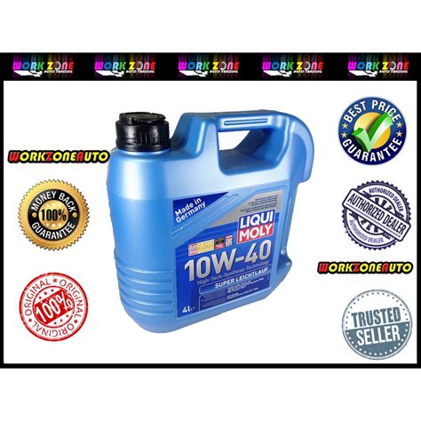 Liqui Moly Super Leichtlauf 10W 40 10W40 Semi Synthetic Engine Oil 4L