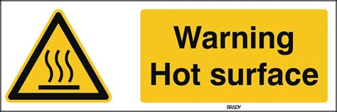 ToughWash Warning Hot Surface Sign Seton