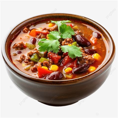 Traditional Mexican Soup Chile Con Carne, Mexican Food, Soup, Beans PNG ...