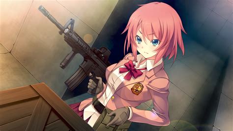 Fondos De Pantalla Pistola Pelirrojo Anime Chicas Anime Ojos