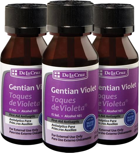 Amazon De La Cruz Gentian Violet Violeta De Genciana Tincture