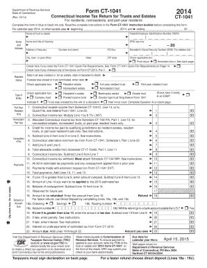 Fillable Online Ct Ct Connecticut Income Return For Trust