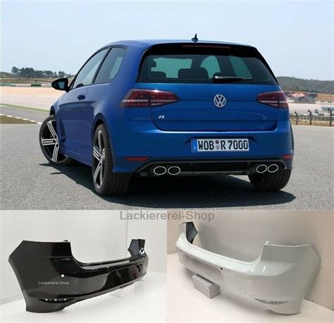 STOßSTANGE HINTEN LACKIERT IN WUNSCHFARBE NEU ORIGINALTEIL VW Golf 7 R