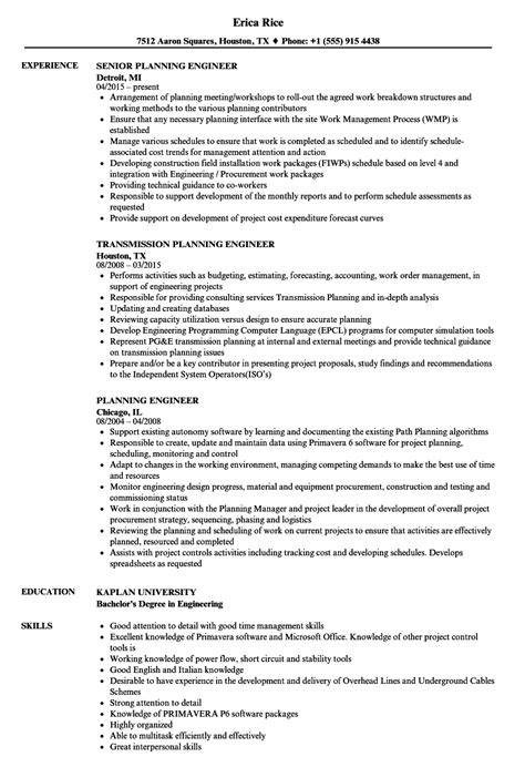 Construction Planning Engineer Resume Sample Blog Resume Template