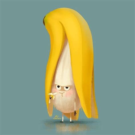 Graphic Art Inspo #4 | Banana art, Character design animation ...