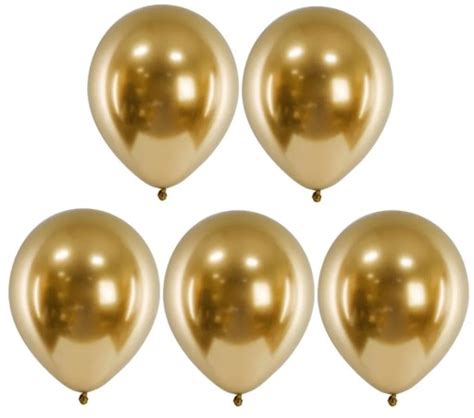 Balony Glossy Chromowane Z Ote Metaliczne Sztuk Allegro Pl