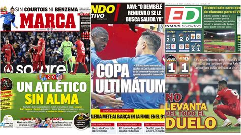 Las Portadas Del D A As Vienen Los Peri Dicos Deportivos De Este