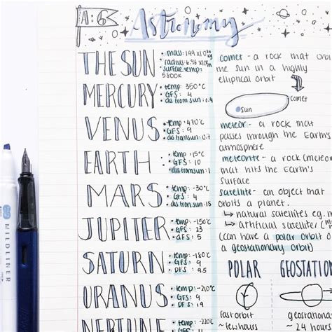 amazing astronomy notes by 😍 . . . #studying#study#studyspo#studygram# ...