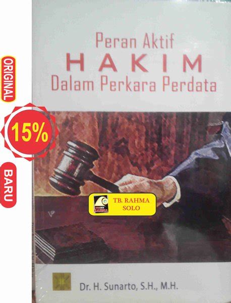 Jual Peran Aktif Hakim Dalam Perjara Perdata Hsunarto Kencana Di Lapak Toko Buku Rahma