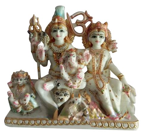 White Painted Marble Shiv Parivar Statue For Worship At Rs 25000 In Jaipur