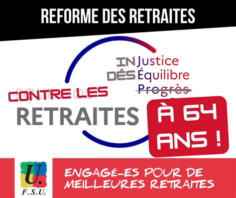 Visuels R Forme Des Retraites Snes Fsu