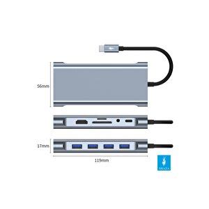 Shaza Shaza In Usb Type C Hub Port Adapt R Hdmi Usb Ethernet Pd