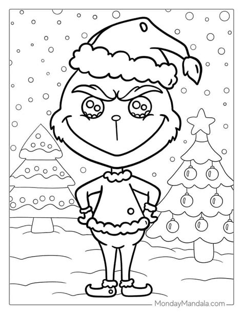 38 Grinch Coloring Pages Free Pdf Printables