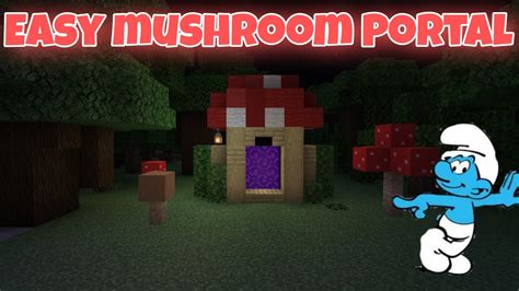 Easy Beutifull Mushroom Nether Portal Youtube