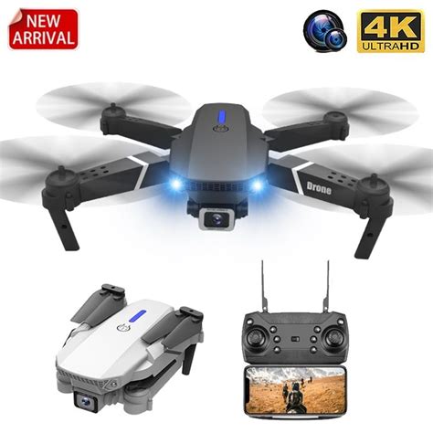 E88 rc drone grande angular hd 4k 1080p wifi fpv câmera dupla