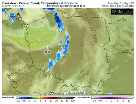 Pogoda na 1 czerwca 2021 We wtorek deszcz i burze na północy i