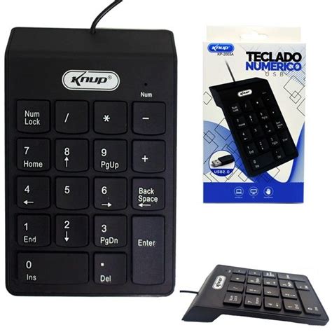 Teclado Num Rico Usb Fio Knup Kp A