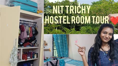 Nit Trichy Hostel Room Tour Hostel Room Tour Girls Hostel Youtube