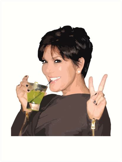 Kris Jenner Art Print By Srucci Redbubble