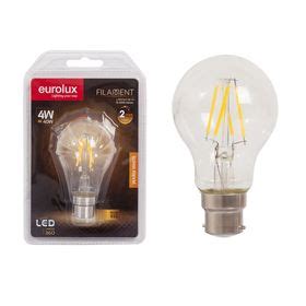 Eurolux Warm White E27 4W Clear Filament Candle LED Shop Today Get