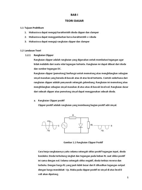 Laporan Lab Pte 1 Clipper Clamper Pdf