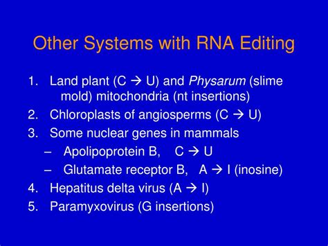 PPT - RNA Editing PowerPoint Presentation, free download - ID:781939