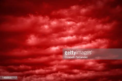 Abstract Dark Red Background Dramatic Red Sky High Res Stock Photo