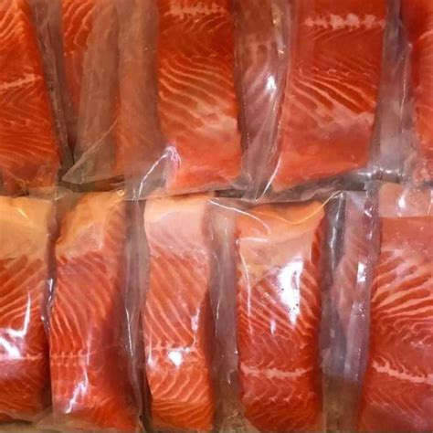 Jual Ikan Salmon Frozen Atlantik Fillet Norwegian Salmon Kg Di