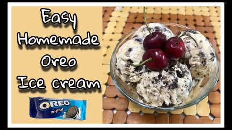 Easy Homemade Oreo Ice Cream 3 Ingredients Only Ice Cream Cookies And Creamiquick And Easy