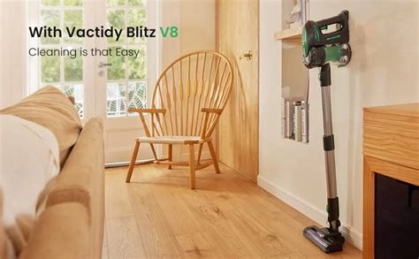 Vactidy V8 20KPa Suction Handheld Cordless Vacuum Cleaner, LED Electric ...