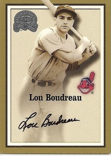 Lou Boudreau Fleer Greats Of The Game Autograph Flickr