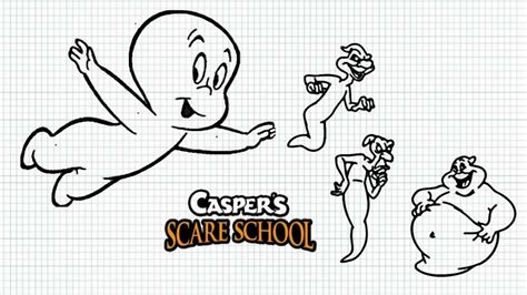 Caspers Scare School How To Draw Casper Video Cartoon Series