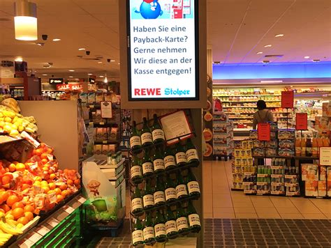 Rewe Stolper Setzt Auf Digital Signage Am Pos Stores Shops