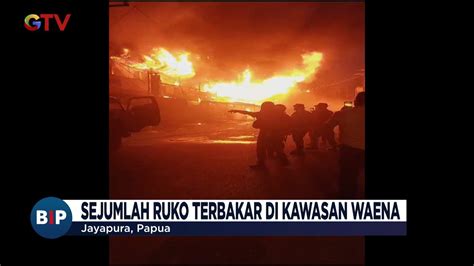 Massa Pengantar Jenazah Lukas Enembe Bakar Sejumlah Ruko Dan Lakukan