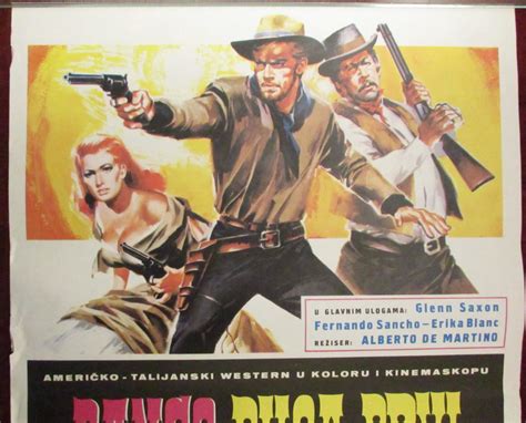 Vintage Poster Django Shoots First Western 1966 Saxon