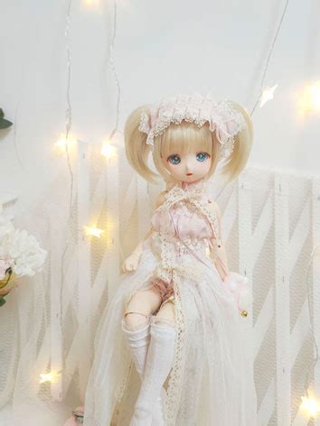 Bjd Clothes Pink Dress Suit For Msd Mdd Size Ball Jointed Doll Clothing